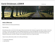 Tablet Screenshot of carriechristensen.com